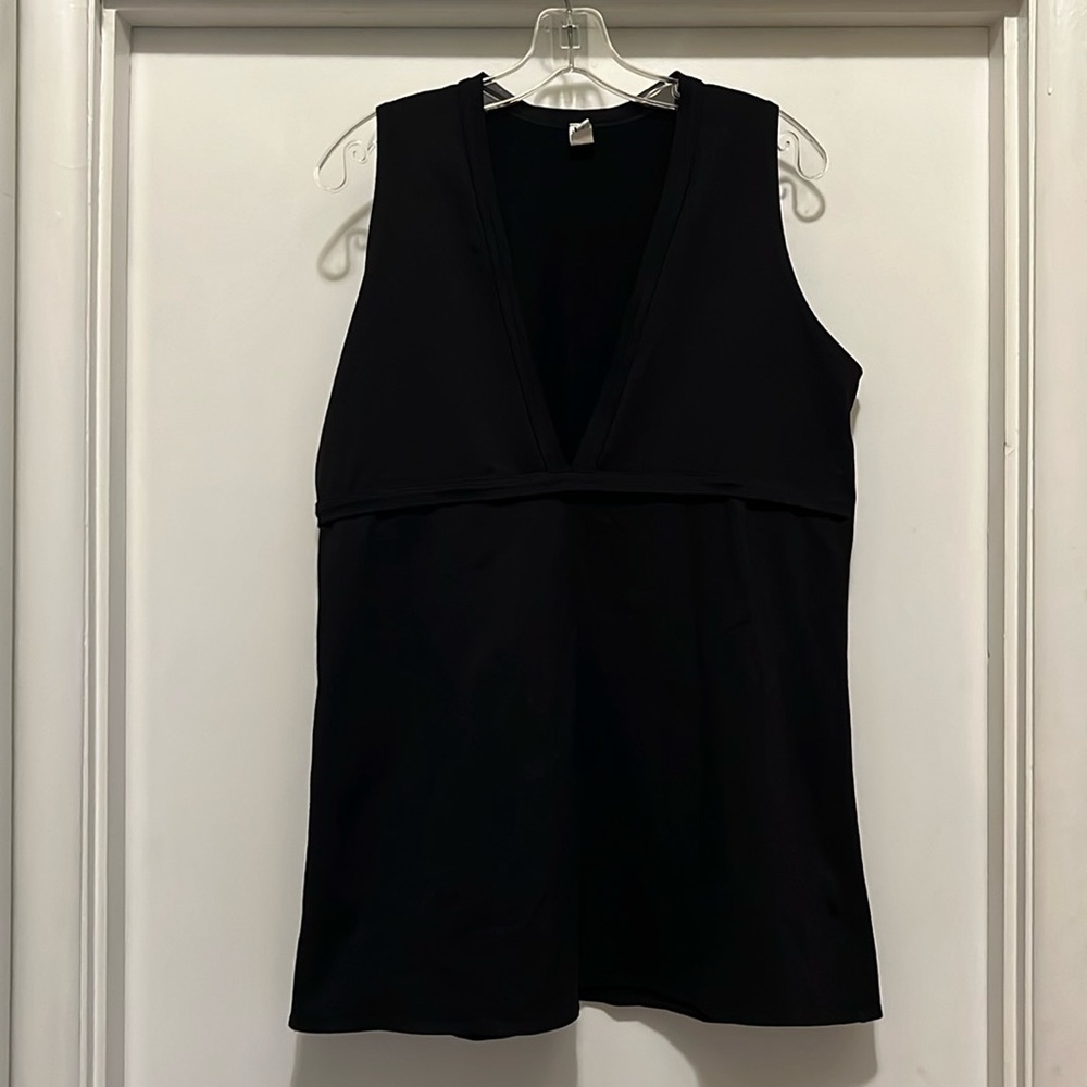 Karla Colletto Black Bathing Suit Coverup Dress